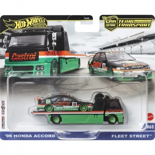 HOT WHEELS ΝΤΑΛΙΚΑ ΜΕ ΑΥΤΟΚΙΝΗΤΑΚΙ '96 HHONDA ACCORD & FLEET STREET (HRV46)