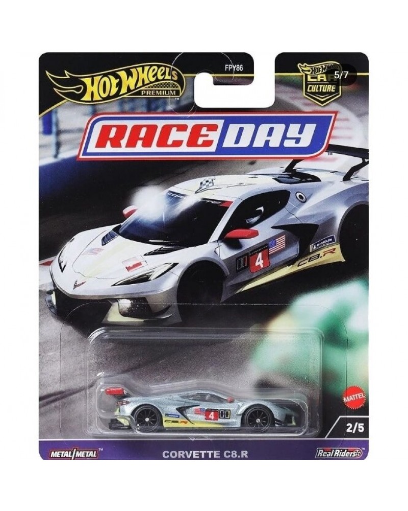 HOT WHEELS PREMIUM CAR CULTURE RACE DAY CORVETTE C8.R (HRV95)