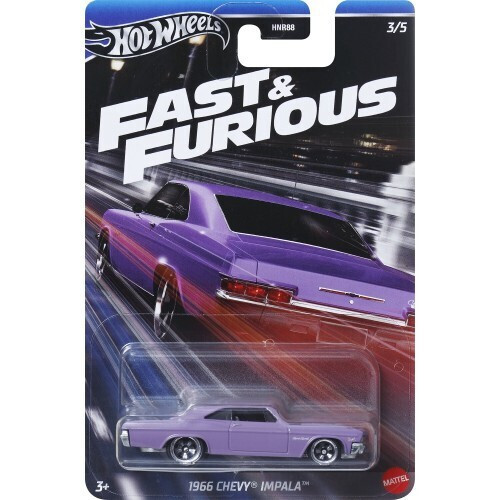 HOT WHEELS ΑΥΤΟΚΙΝΗΤΑΚΙΑ FAST & FURIOUS 1966 CHEVY IMPALA (HRW53)