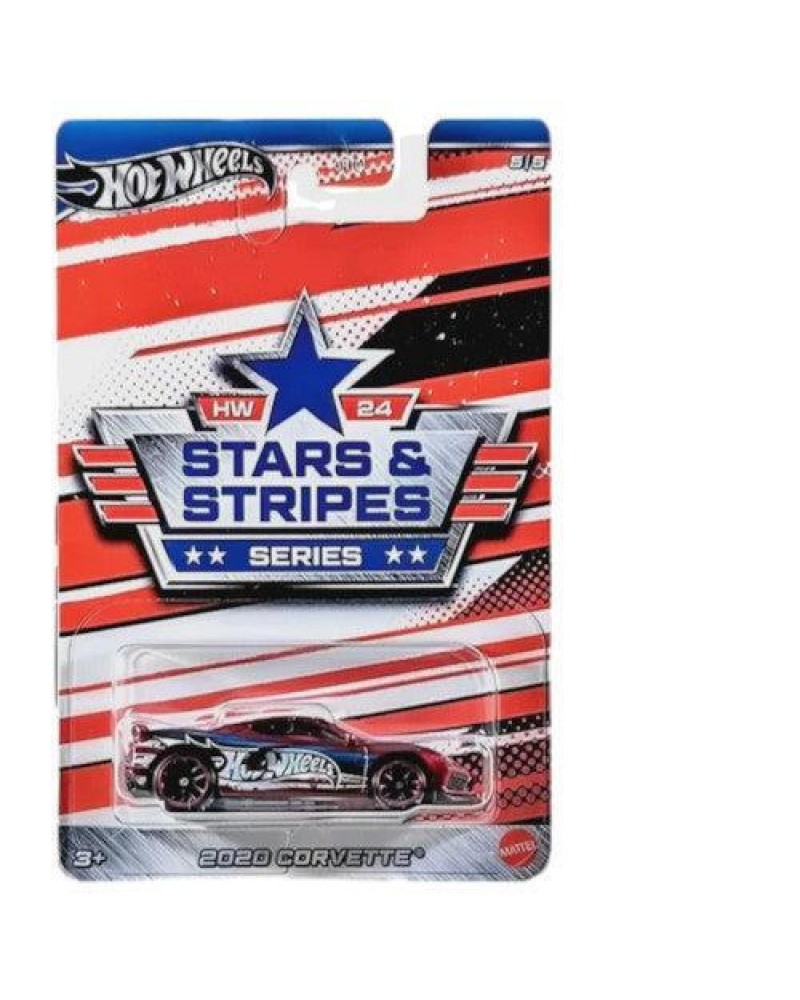 HOT WHEELS STARS  STRIPES SERIES 2020 CORVETTE (HRW66)