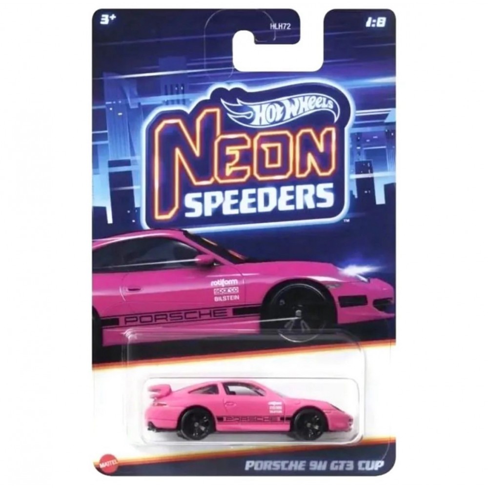 HOT WHEELS ΑΥΤΟΚΙΝΗΤΑΚΙΑ NEON SPEEDERS PORSCHE 911 GT3 CUP (HRW75)