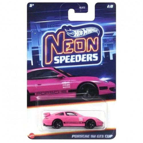 HOT WHEELS ΑΥΤΟΚΙΝΗΤΑΚΙΑ NEON SPEEDERS PORSCHE 911 GT3 CUP (HRW75)