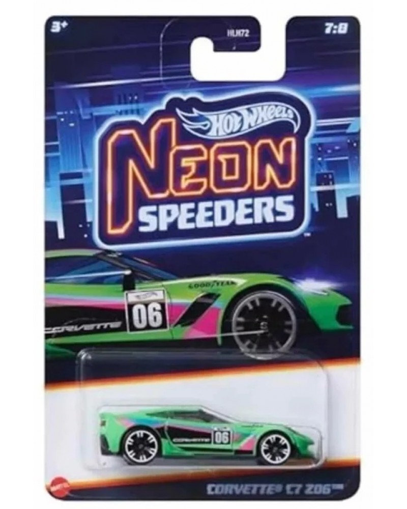 HOT WHEELS ΑΥΤΟΚΙΝΗΤΑΚΙΑ NEON SPEEDERS CORVETTE C7 Z06 (HRW81)