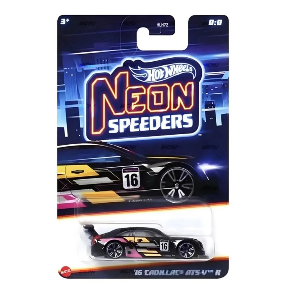 HOT WHEELS ΑΥΤΟΚΙΝΗΤΑΚΙΑ NEON SPEEDERS '16 CADILLAC ATS-V R (HRW82)