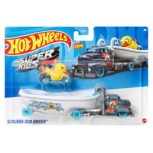 HOT WHEELS ΝΤΑΛΙΚΑ SUPER RIGS SCRUBBA DUB DRIVER (HVD96)