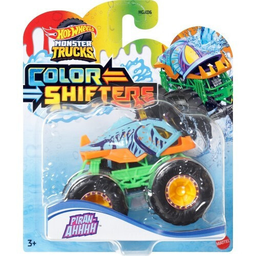 HOT WHEELS MONSTER TRUCKS COLOR SHIFTERS PIRAN-AHHHH (HVH85)