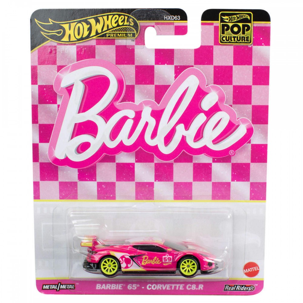 HOT WHEELS PREMIUM ΑΥΤΟΚΙΝΗΤΑΚΙΑ POP CULTURE BARBIE 65 - CORVETTE C8.R (HVJ51)