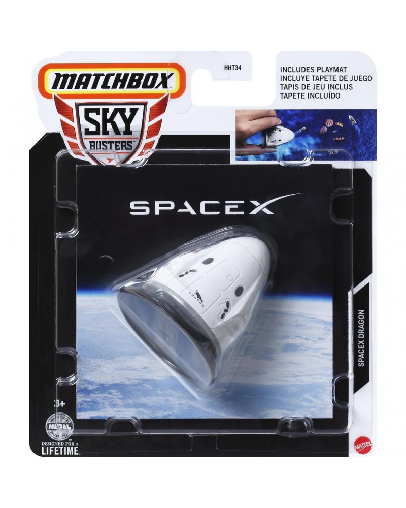 MATCHBOX ΑΕΡΟΠΛΑΝΑΚΙΑ ΜΕ ΑΕΡΟΔΙΑΔΡΟΜΟ SPACEX DRAGON (HVM42)