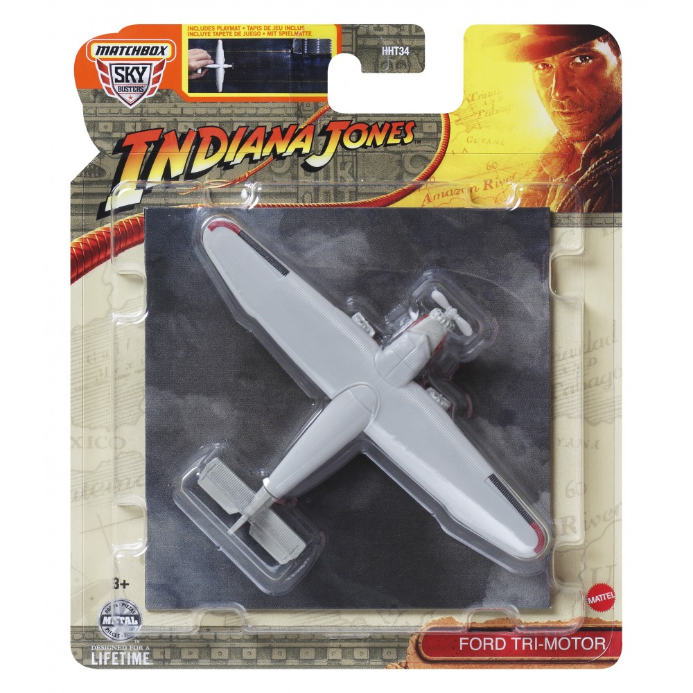 MATCHBOX ΑΕΡΟΠΛΑΝΑΚΙΑ ΜΕ ΑΕΡΟΔΙΑΔΡΟΜΟ INDIANA JONES FORD TRI-MOTOR (HVM62)