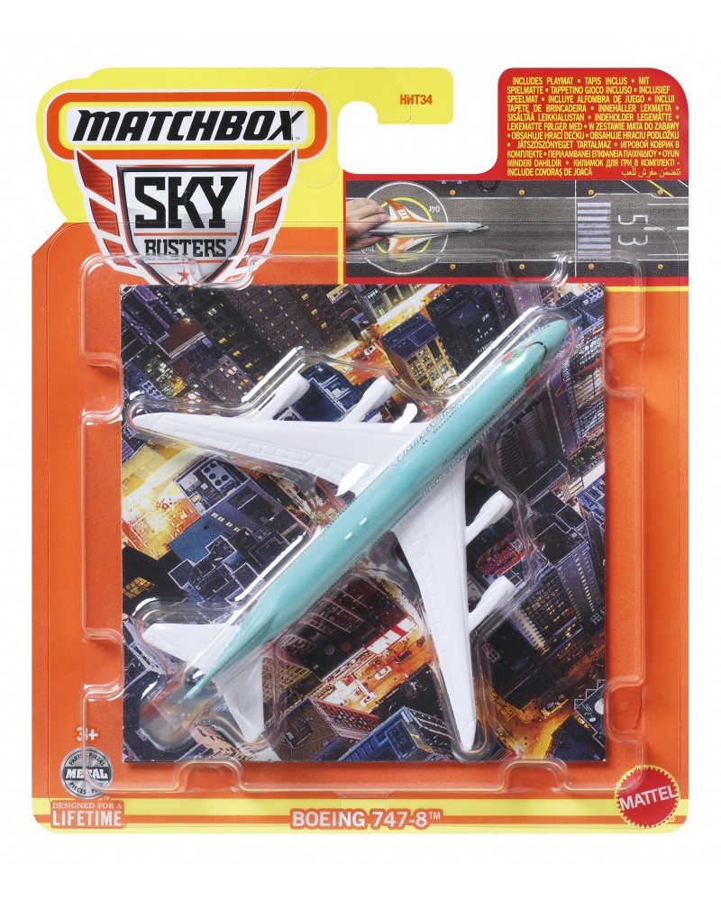 MATCHBOX ΑΕΡΟΠΛΑΝΑΚΙΑ ΜΕ ΑΕΡΟΔΙΑΔΡΟΜΟ BOENIG 747-8 (HVM63)