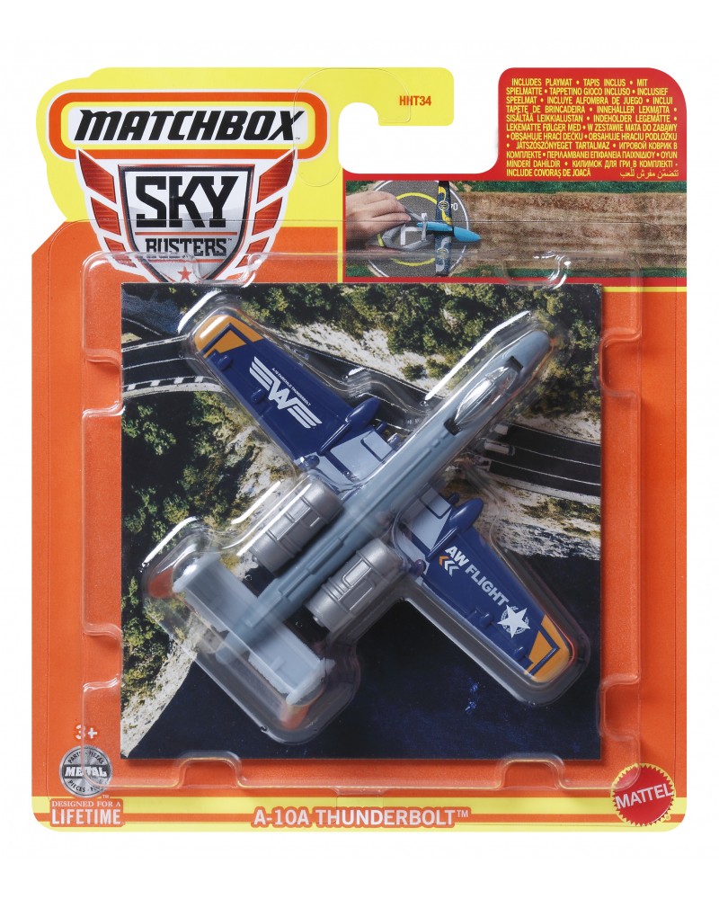 MATCHBOX ΑΕΡΟΠΛΑΝΑΚΙΑ ΜΕ ΑΕΡΟΔΙΑΔΡΟΜΟ A-10A THUNDERBOLT (HVM69)