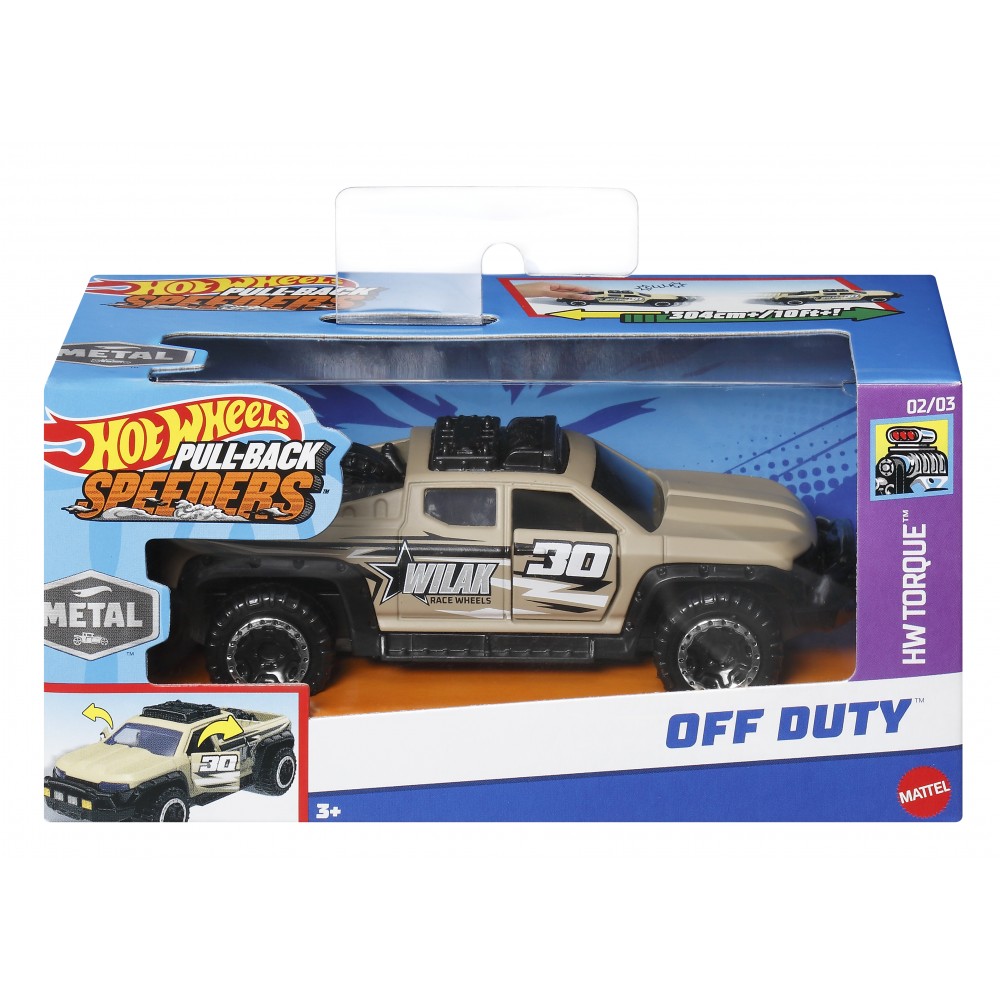 HOT WHEELS ΑΥΤΟΚΙΝΗΤΑΚΙΑ PULL BACK OFF DUTY (HWH41)