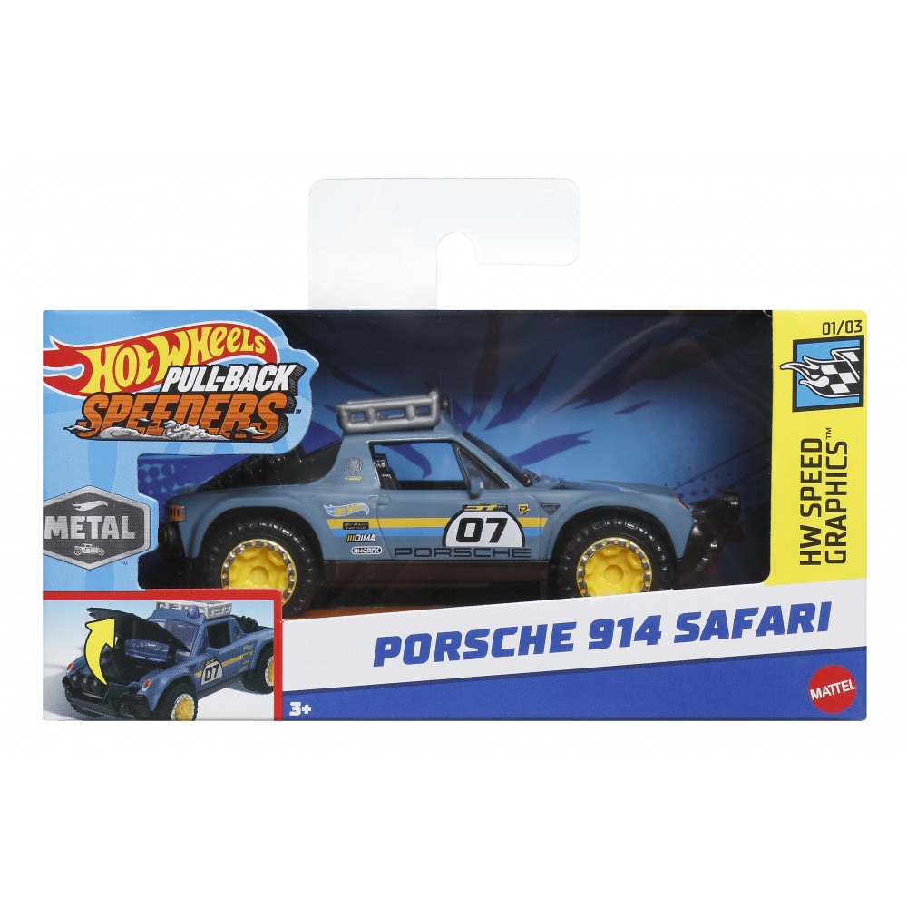 HOT WHEELS ΑΥΤΟΚΙΝΗΤΑΚΙΑ PULL BACK PORSCHE 914 SAFARI (HWH50)