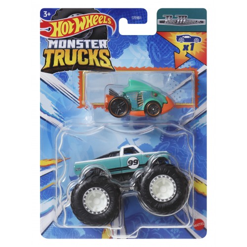 HOT WHEELS ΟΧΗΜΑ MONSTER TRUCKS ΜΕ ΑΥΤΟΚΙΝΗΤΑΚΙ PURE MUSCLE (HWN48)