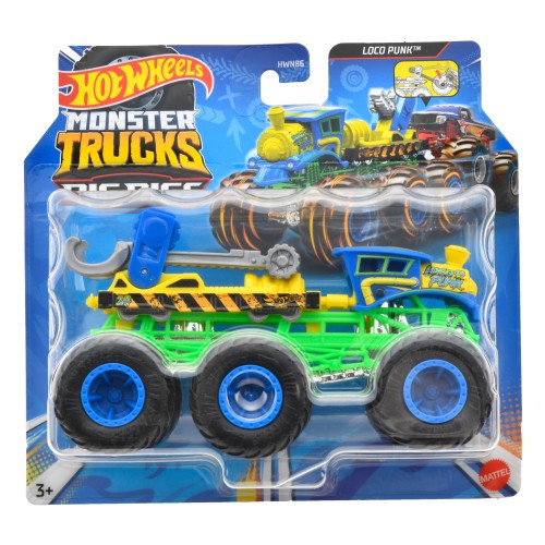 HOT WHEELS MONSTER TRUCKS BIG RIGS LOCO PUNK (HWN93)