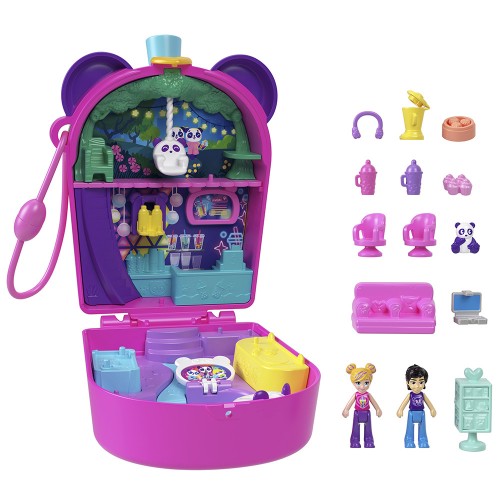 POLLY POCKET MINI Ο ΚΟΣΜΟΣ ΤΗΣ POLLY ΣΕΤΑΚΙΑ BUBBLE TEA PANDA (HWN95)