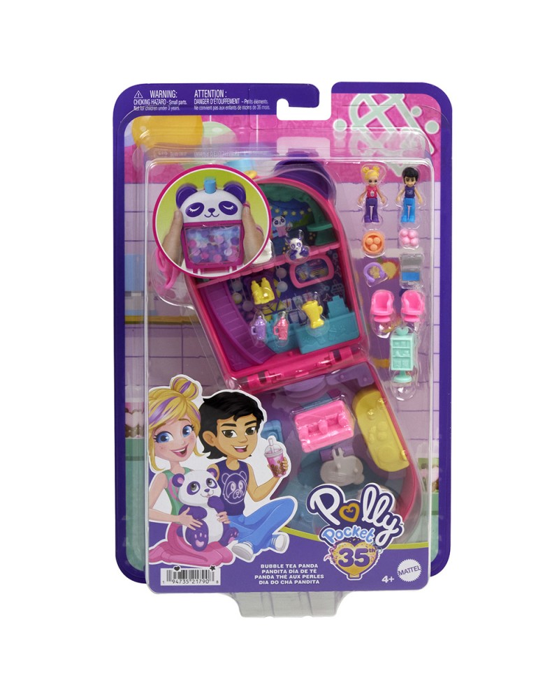 POLLY POCKET MINI Ο ΚΟΣΜΟΣ ΤΗΣ POLLY ΣΕΤΑΚΙΑ BUBBLE TEA PANDA (HWN95)