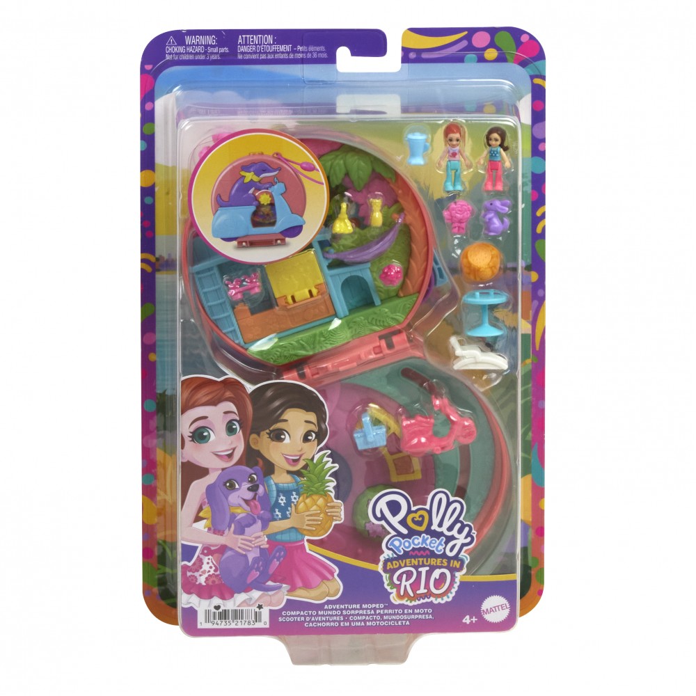 POLLY POCKET MINI Ο ΚΟΣΜΟΣ ΤΗΣ POLLY ΣΕΤΑΚΙΑ ADVENTURE MOPED (HWN98)