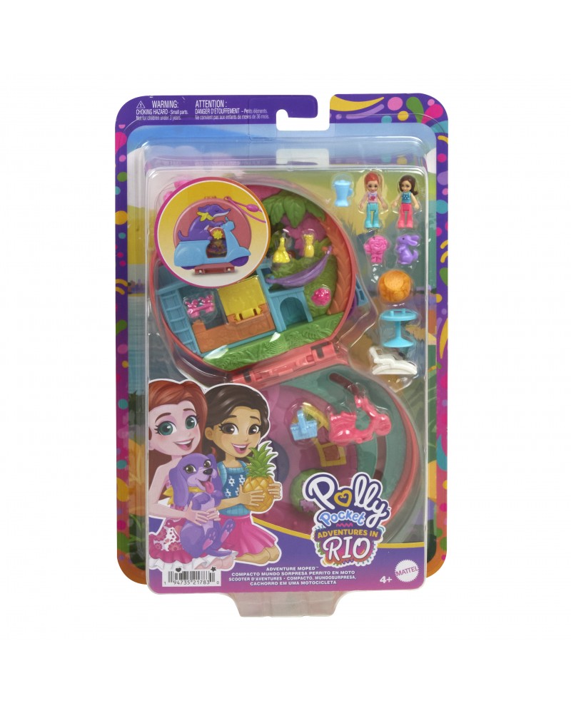 POLLY POCKET MINI Ο ΚΟΣΜΟΣ ΤΗΣ POLLY ΣΕΤΑΚΙΑ ADVENTURE MOPED (HWN98)