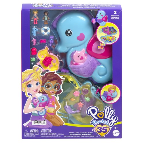 POLLY POCKET ΜΙΝΙ ΤΡΕΝΤΙ ΤΣΑΝΤΑΚΙ DADDY AND ME SEAHORSE PURSE (HWP03)