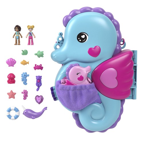 POLLY POCKET ΜΙΝΙ ΤΡΕΝΤΙ ΤΣΑΝΤΑΚΙ DADDY AND ME SEAHORSE PURSE (HWP03)