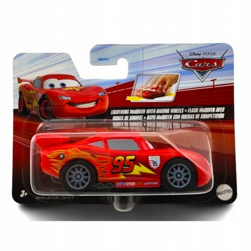 CARS ΑΥΤΟΚΙΝΗΤΑΚΙ PULLBACK  LIGHTNING MCQUEEN WITH RACING WHAEELS (HWY41)