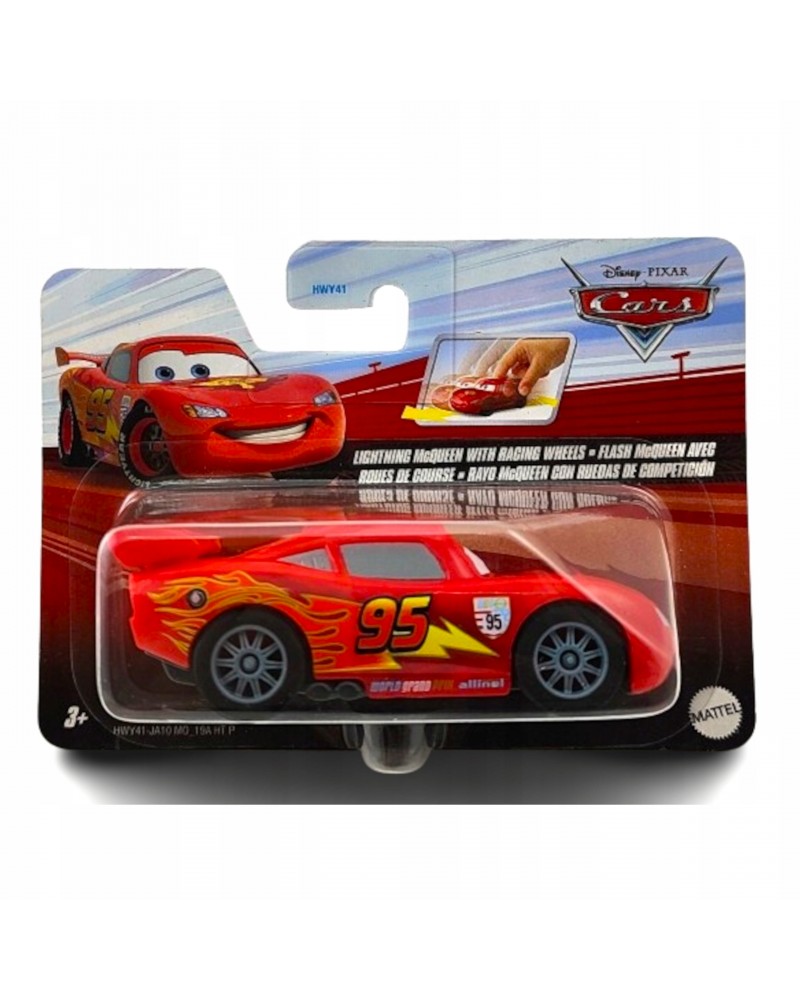 CARS ΑΥΤΟΚΙΝΗΤΑΚΙ PULLBACK  LIGHTNING MCQUEEN WITH RACING WHAEELS (HWY41)