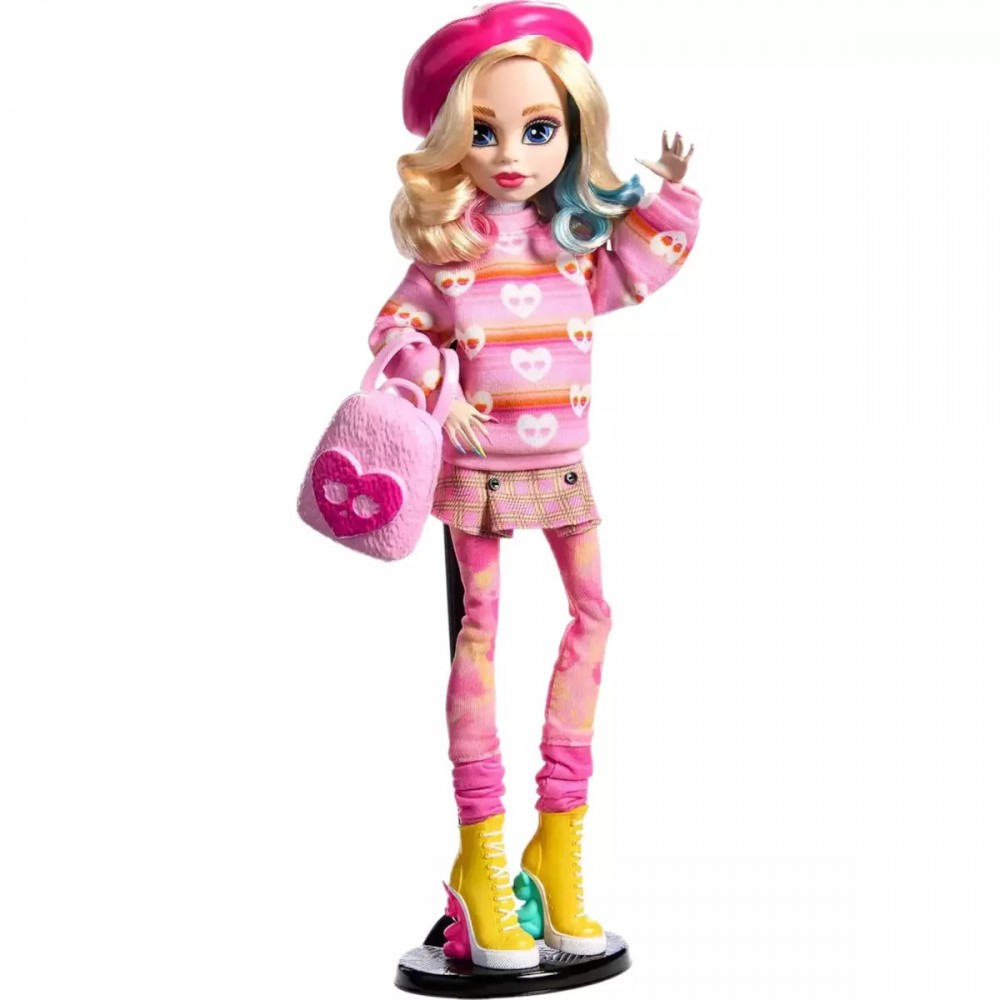 MONSTER HIGH Χ WEDNESDAY ΣΥΛΛΕΚΤΙΚΗ ΚΟΥΚΛΑ ENID SINCLAIR (HXJ05)