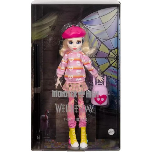 MONSTER HIGH Χ WEDNESDAY ΣΥΛΛΕΚΤΙΚΗ ΚΟΥΚΛΑ ENID SINCLAIR (HXJ05)