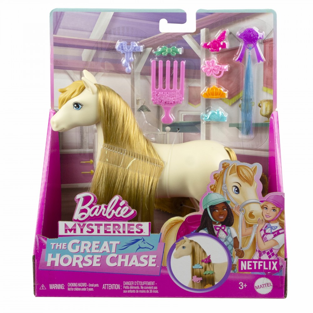 BARBIE THE GREAT HORSE CHASE ΠΟΝΥ ΛΕΥΚΟ (HXJ36)