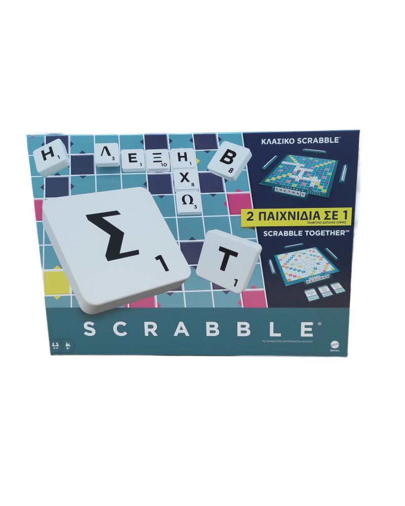 ΝΕΟ SCRABBLE 2 ΣΕ 1 ΕΛΛΗΝΙΚΗ ΕΚΔΟΣΗ (HXW06)