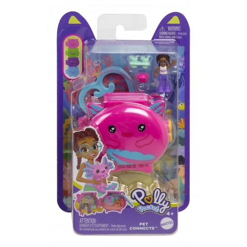 POLLY POCKET ΜΙΝΙ ΣΕΤΑΚΙΑ ΜΕ ΖΩΑΚΙΑ ΑΞΟΛΟΤΛ (HXX22)