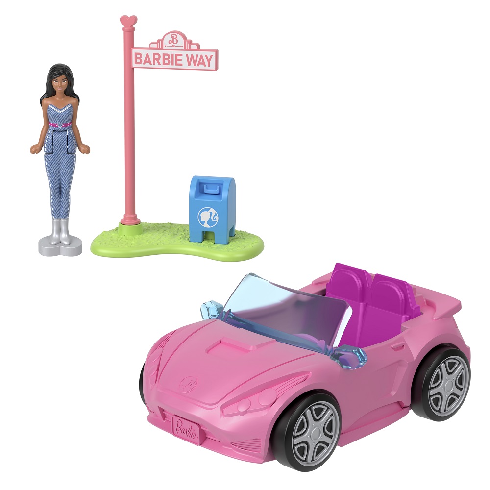 BARBIE MINI BARBIELAND ΚΟΥΚΛΑ ΚΑΙ ΟΧΗΜΑ CONVERTIBLE (HYF42)