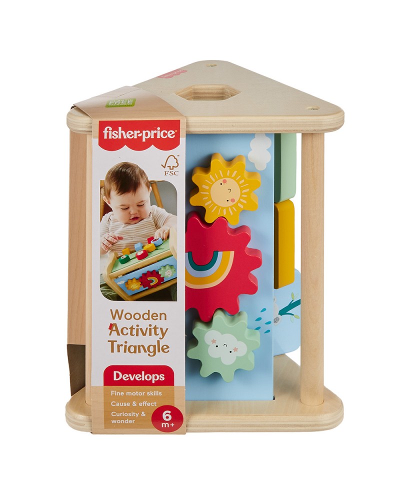 FISHER PRICE ΞΥΛΙΝΟ ΤΡΙΓΩΝΟ ΔΡΑΣΤΗΡΙΟΤΗΤΩΝ (HYG48)