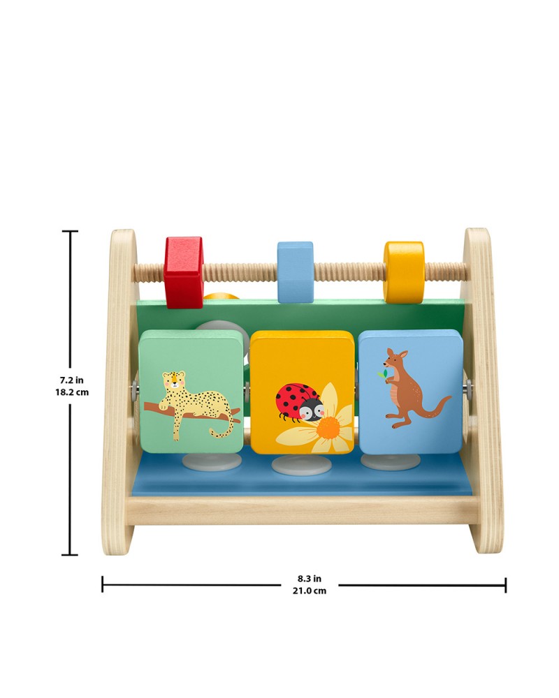 FISHER PRICE ΞΥΛΙΝΟ ΤΡΙΓΩΝΟ ΔΡΑΣΤΗΡΙΟΤΗΤΩΝ (HYG48)