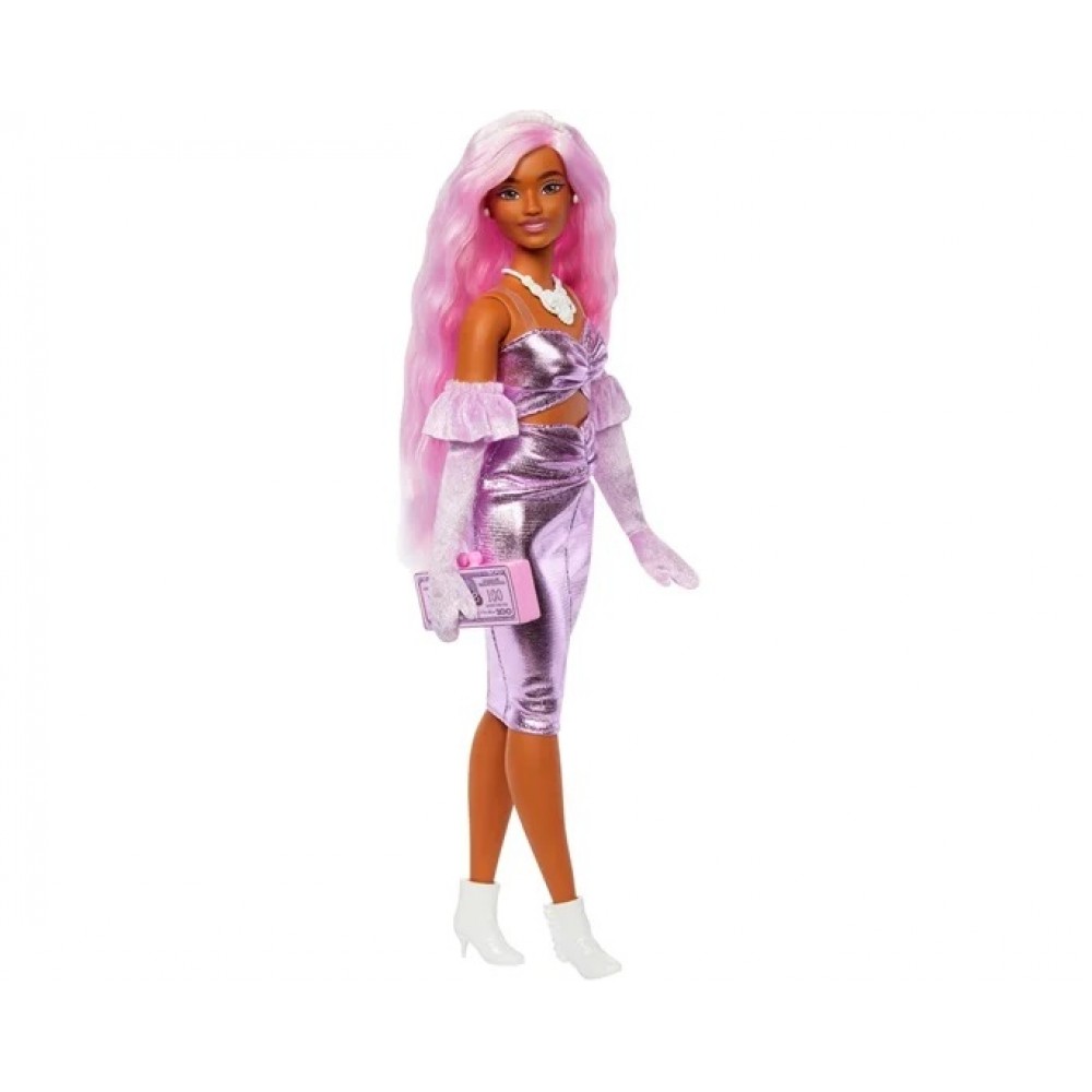 BARBIE DELUXE FASHIONISTAS ΡΟΖ ΜΑΛΛΙΑ (HYV25)