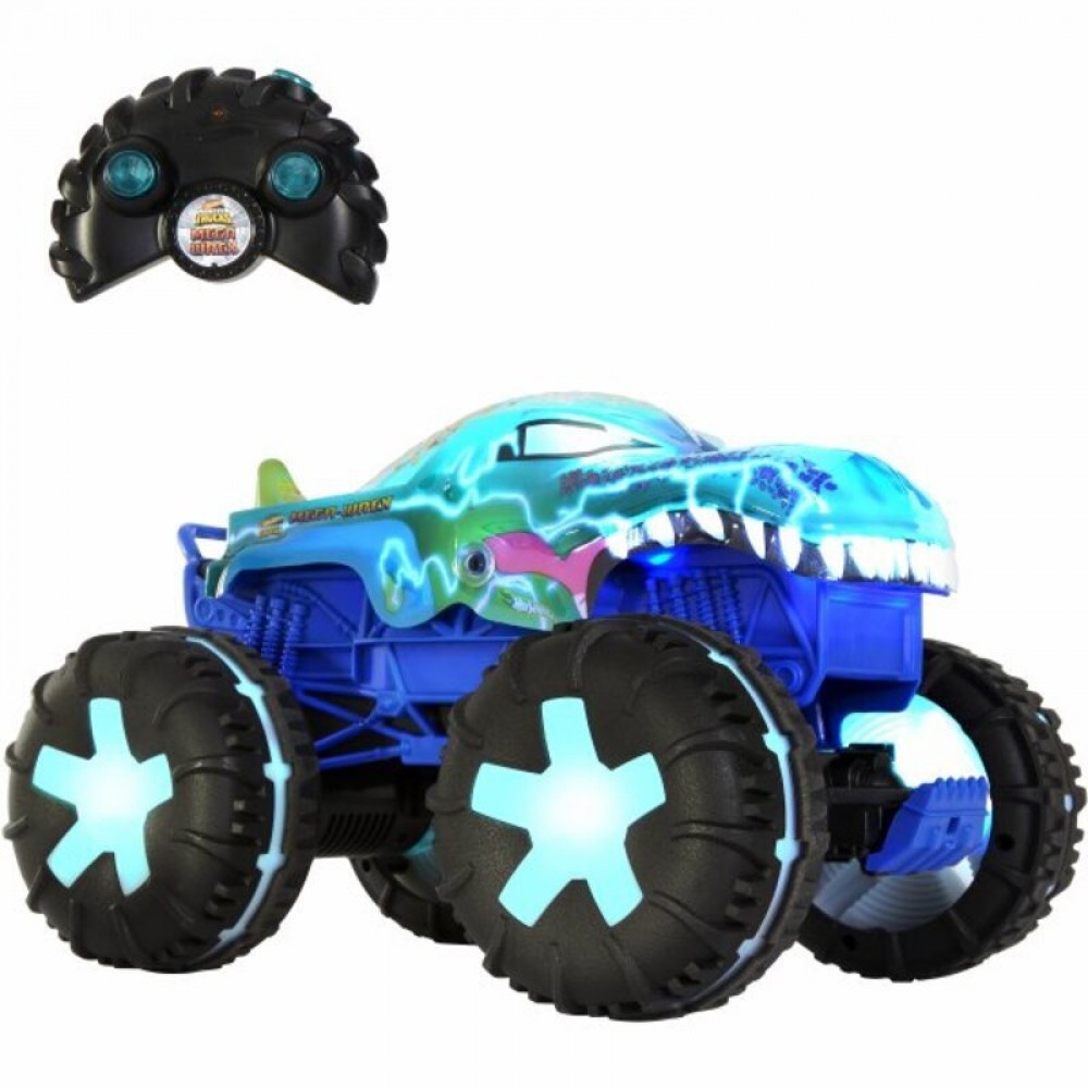 HOT WHEELS MONSTER TRUCK R/C 1:15 MEGA WREX ALIVE (JBD90)