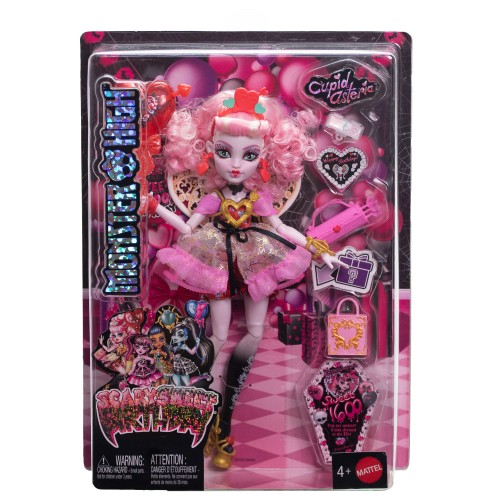 MONSTER HIGH DOLL HIGH SCARY SWEET BIRTHDAY CUPID ASTERIA (JBG77)