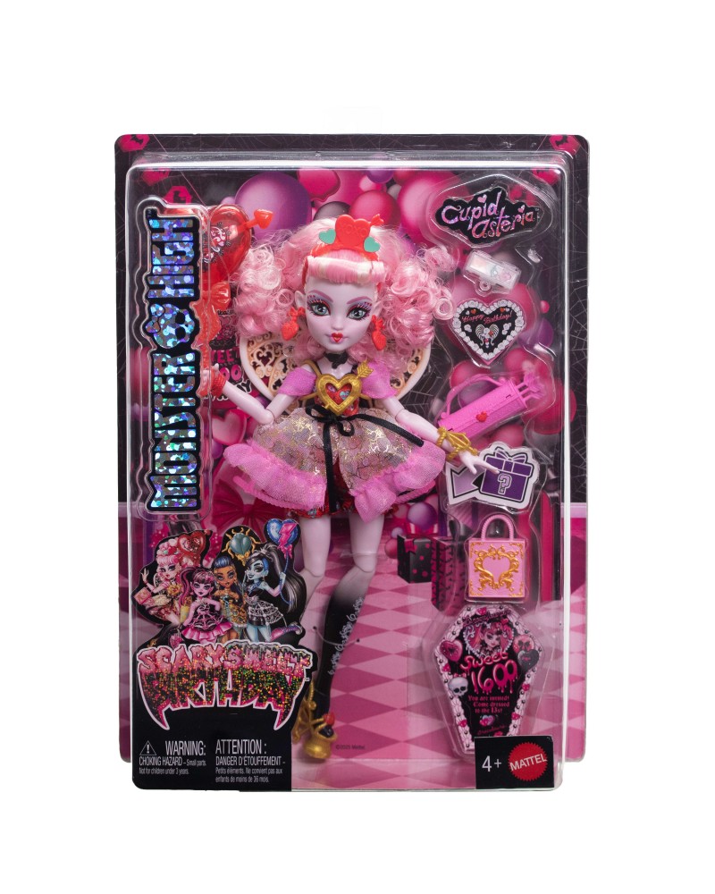 MONSTER HIGH DOLL HIGH SCARY SWEET BIRTHDAY CUPID ASTERIA (JBG77)