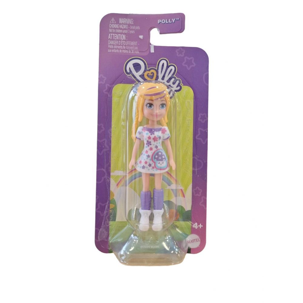 POLLY POCKET ΚΟΥΚΛΑ ΜΕ ΑΞΕΣΟΥΑΡ POLLY ΜΕ ΚΟΤΣΙΔΕΣ ΚΑΙ ΦΛΟΡΑΛ ΦΟΡΕΜΑ (JBJ92)