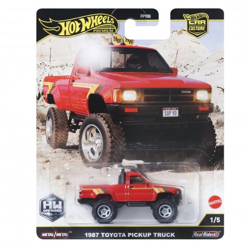 HOT WHEELS PREMIUM CAR CULTURE  1987 TOYOTA PICKUP TRUCK (JBK73)