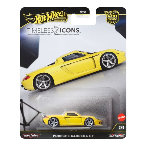 HOT WHEELS PREMIUM CAR CULTURE TIMELESS ICONS PORSCHE CARRERA GT (JBK91)