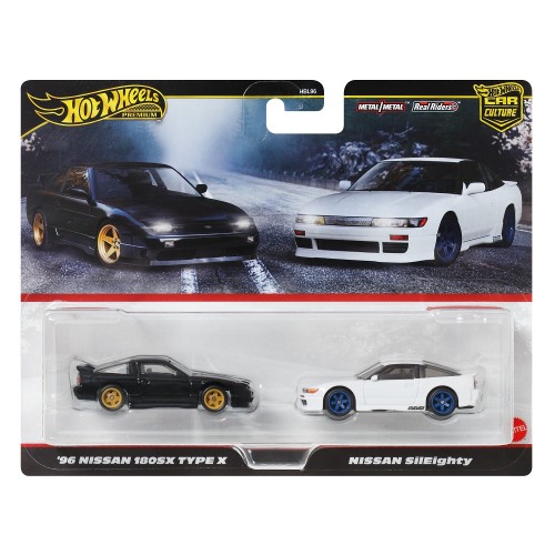 HOT WHEELS PREMIUM ΑΥΤΟΚΙΝΗΤΑΚΙΑ ΣΕΤ ΤΩΝ 2 '96 NISSAN 180SX TYPE X & NISSAN SILEIGHTY (JBK96)