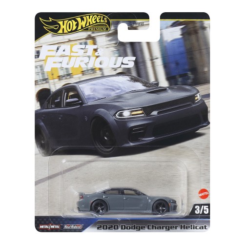 HOT WHEELS PREMIUM ΑΥΤΟΚΙΝΗΤΑΚΙΑ FAST & FURIOUS 2020 DODGE CHARGER HELLCAT (JBL96)