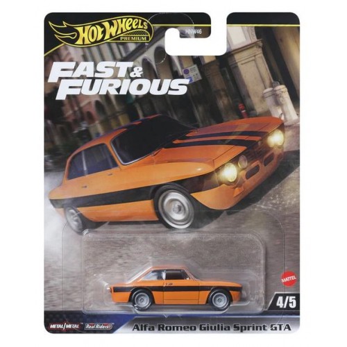 HOT WHEELS PREMIUM ΑΥΤΟΚΙΝΗΤΑΚΙΑ FAST & FURIOUS ALFA ROMEO GUILIA SPRINT GTA (JBM04)