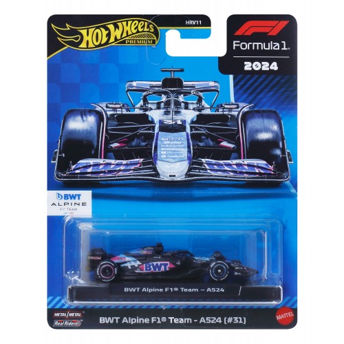 HOT WHEELS PREMIUM F1 2024 BWT ALPINE F1 TEAM - A524 (#31) (JBM09)