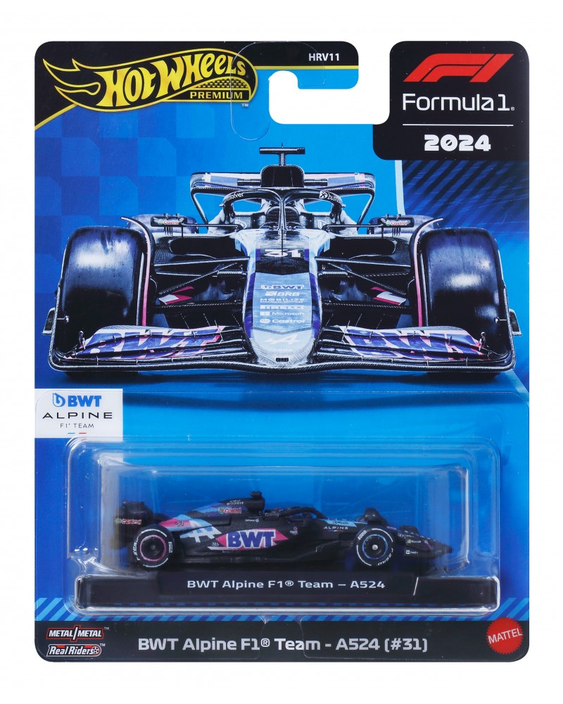 HOT WHEELS PREMIUM F1 2024 BWT ALPINE F1 TEAM - A524 (#31) (JBM09)
