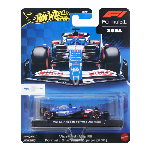 HOT WHEELS PREMIUM F1 VISA CASH APPRB FORMULA ONE TEAM/EQUIPE (#30) (JBM24)