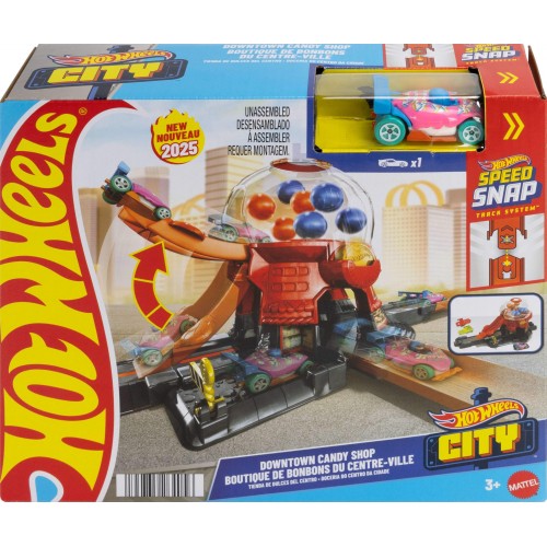 HOT WHEELS ΠΙΣΤΑ CITY DOWNTOWN CANDY SHOP (JBM62)