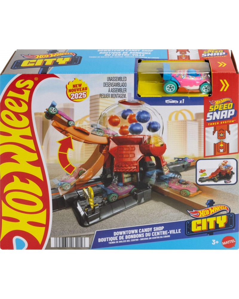 HOT WHEELS ΠΙΣΤΑ CITY DOWNTOWN CANDY SHOP (JBM62)